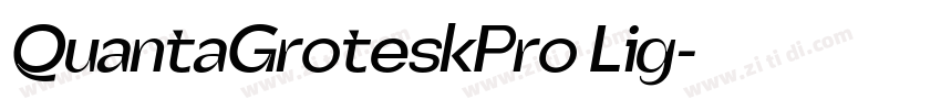 QuantaGroteskPro Lig字体转换